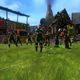 Illustration for article titled Blood Bowl Cheerleader Battle: Wood Elves Versus Chaos